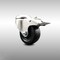 Service Caster 3 Inch 316SS Soft Rubber Swivel Bolt Hole Caster with Total Lock Brake SCC SCC-SS316BHTTL20S314-SRS - alternate 1